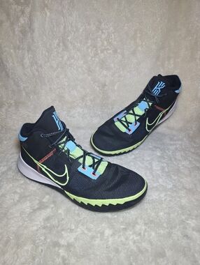 Nike Kyrie Flytrap 4 Black Lime Glow Basketball Shoes Mens 14 Pristine Condition